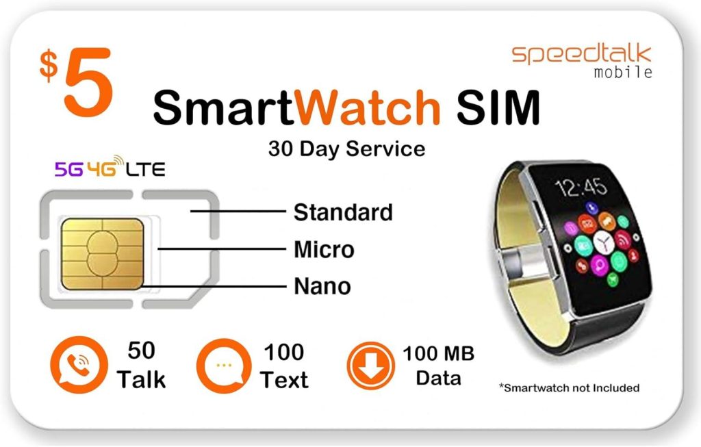 Best Smartwatch SIM Card – SpeedTalk  Prepaid Kit Review