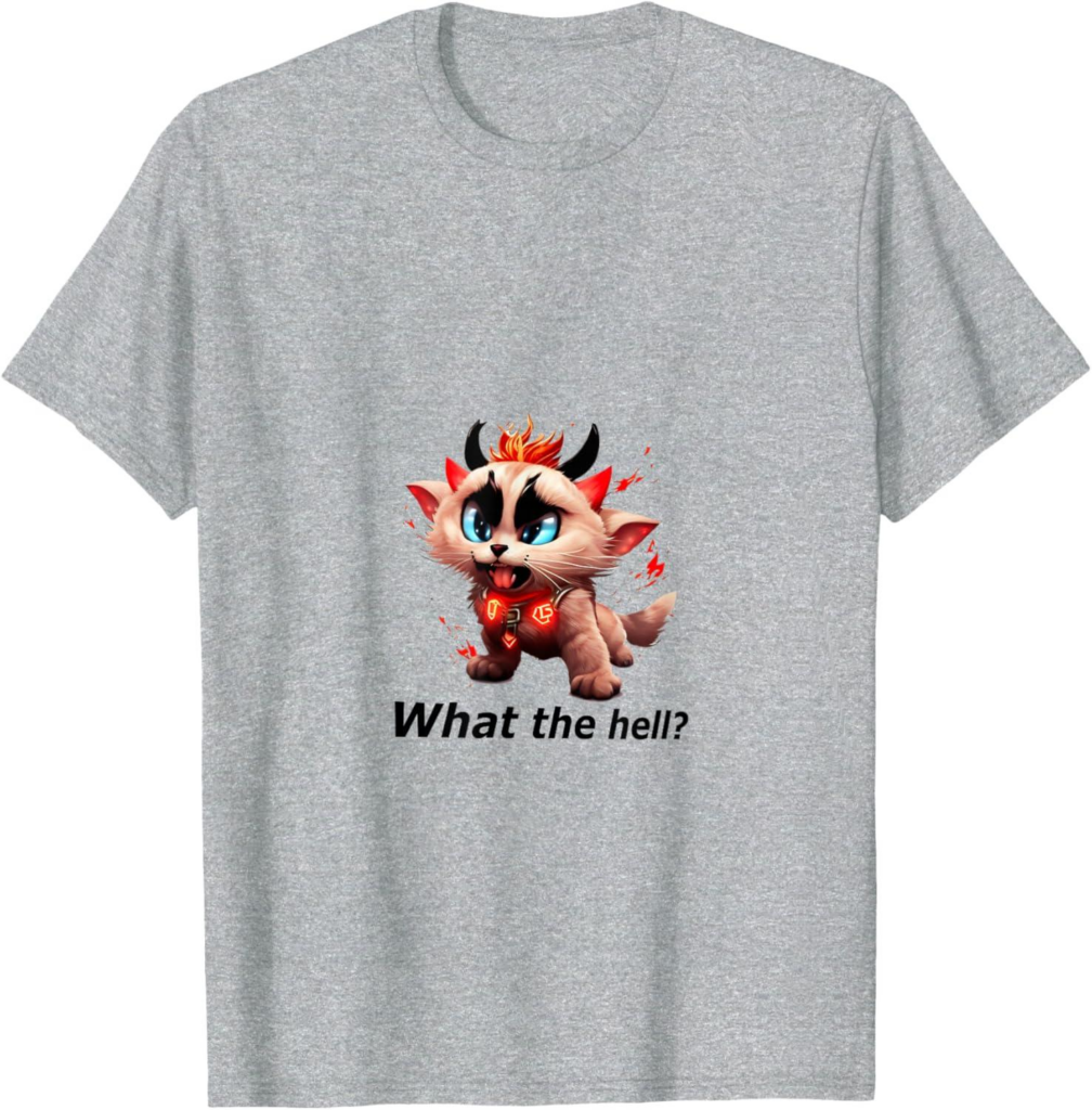 Best Novelty T-Shirt – What the hell? Hell Cat – Devil Cat Review