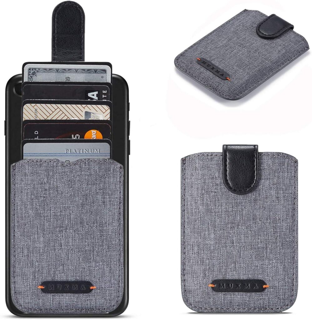 Best Phone Accessory – BIAJIYA Card Holder for Back of Phone RFID 5 Pull Credit Card Cash Review