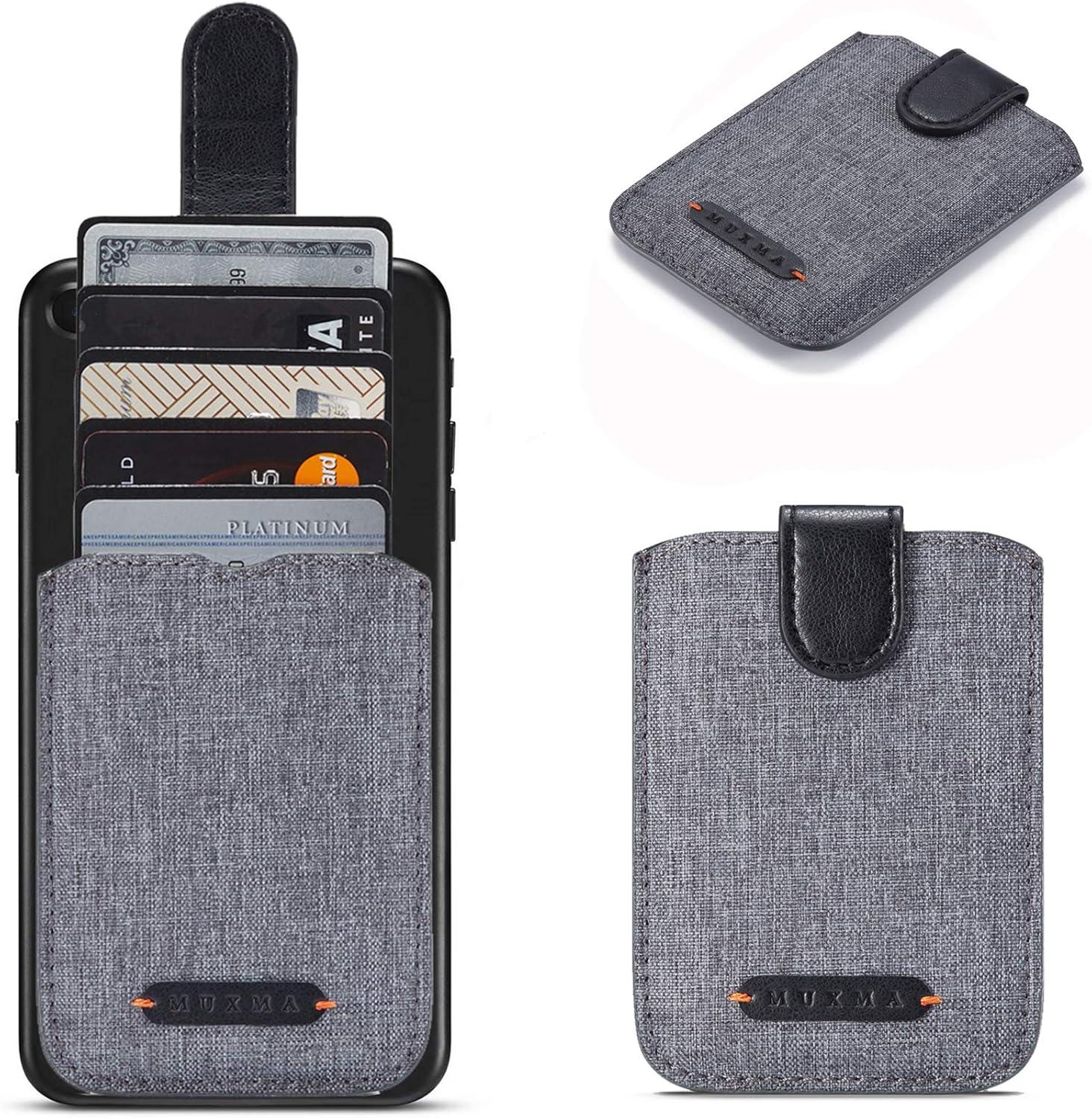 Best Phone Accessory – BIAJIYA Card Holder for Back of Phone RFID 5 Pull Credit Card Cash Review