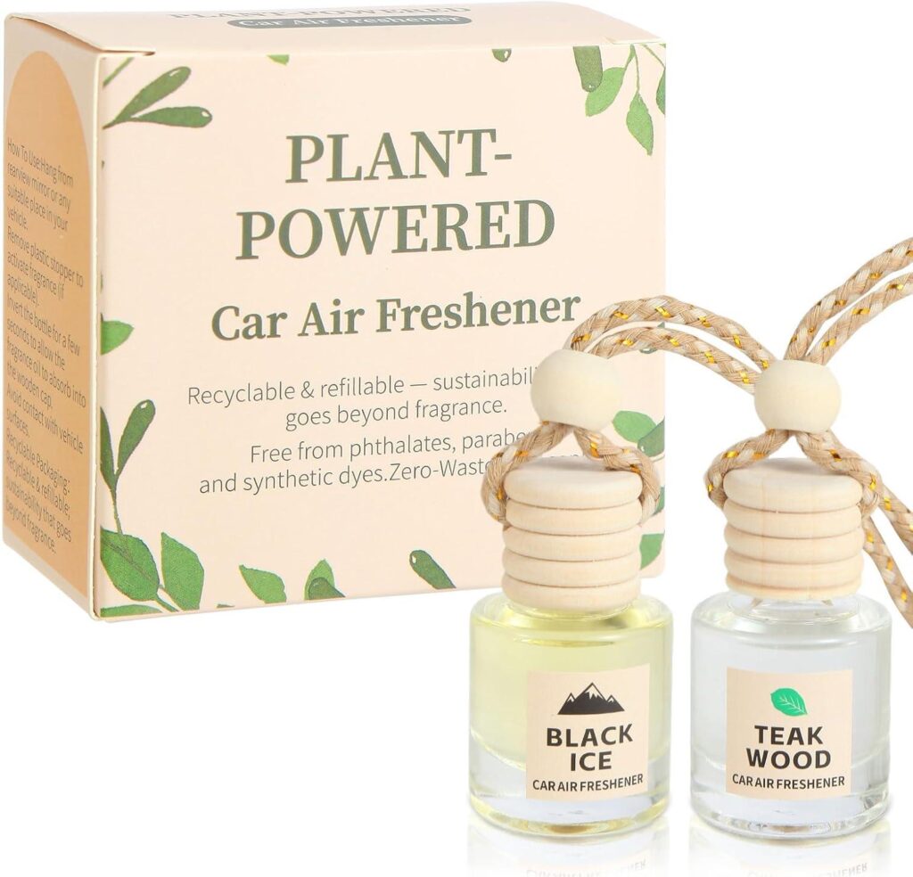 Best Car Air Freshener – Hanging Long Lasting Scent Review (Teak Wood+Black Ice)