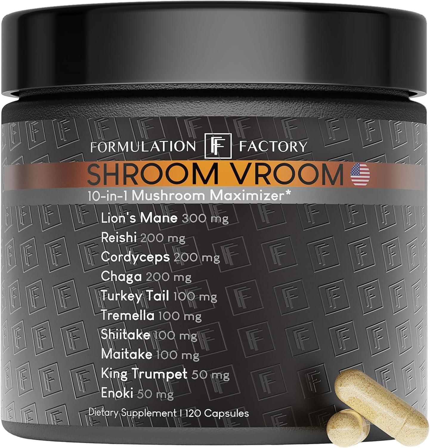 Best Mushroom Supplement – Formulation Factory Shroom Vroom Review
