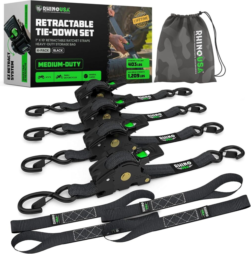 Best Automotive – Rhino USA Retractable Ratchet Straps Review