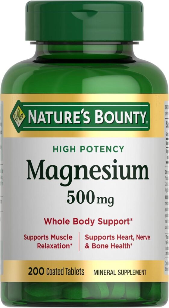 Best Magnesium Supplement – Nature’s Bounty 500 mg Tablets Review