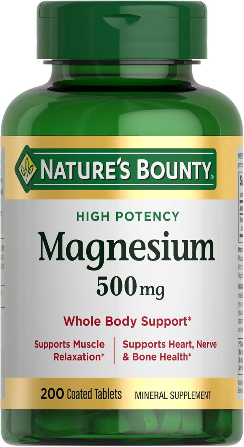Best Magnesium Supplement – Nature’s Bounty 500 mg Tablets Review