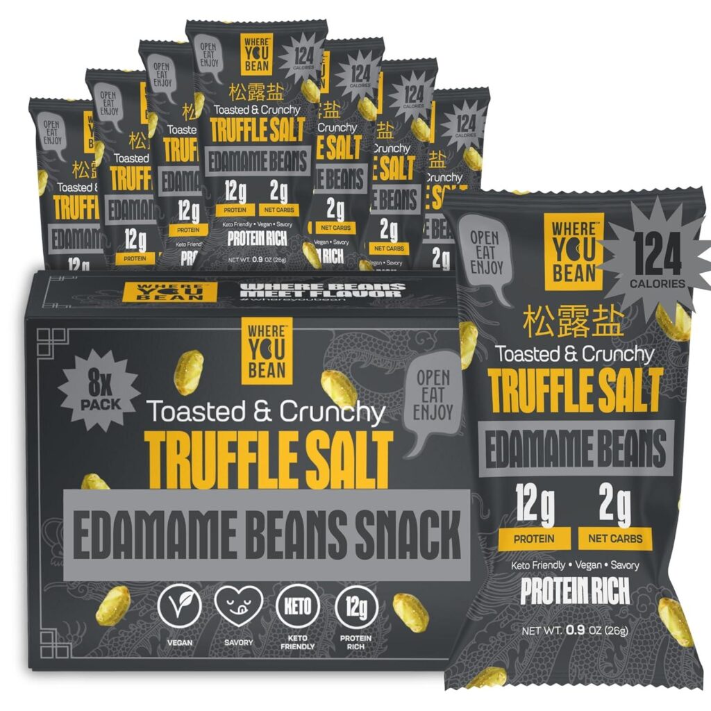 Best High Protein Snack – Where You Bean Edamame Beans Snack (Truffle Salt) Review
