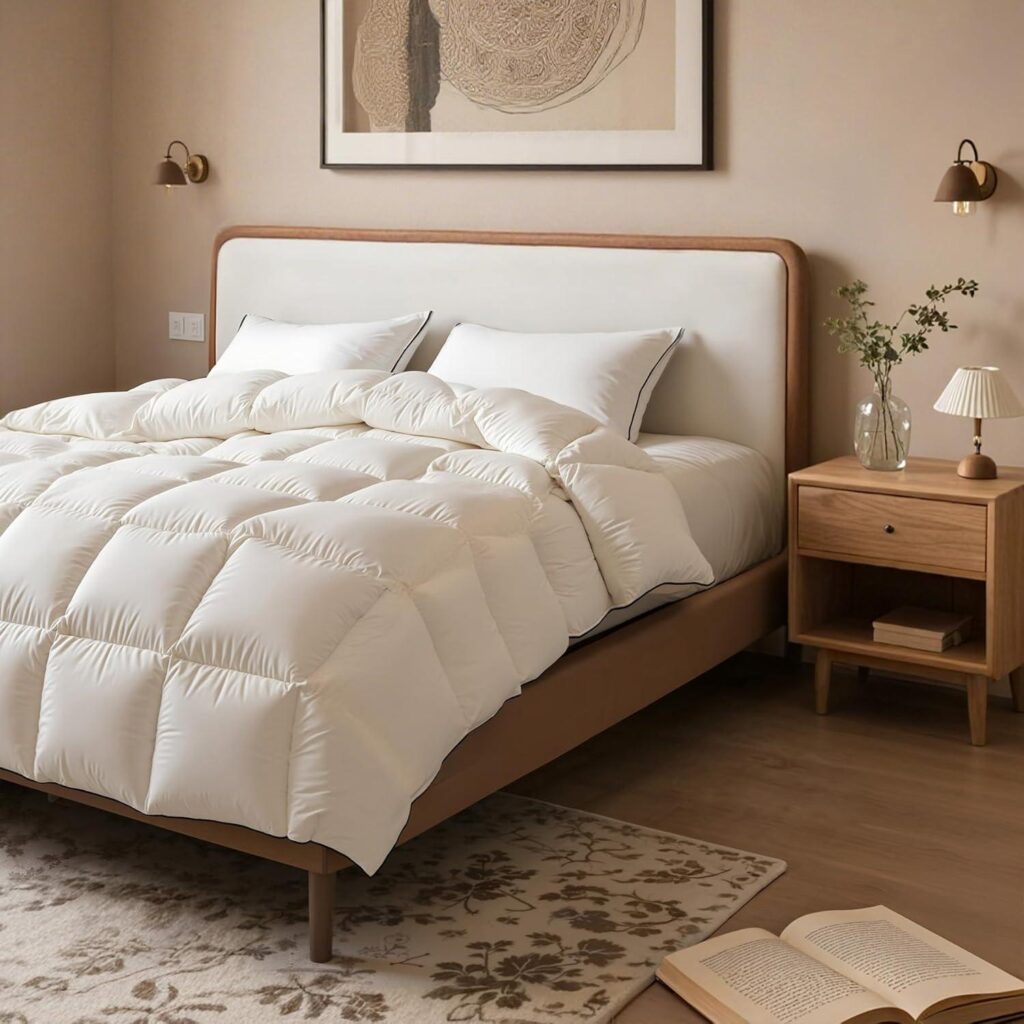 Best Comforter – White Goose Feather Down Fiber Twin Duvet Review
