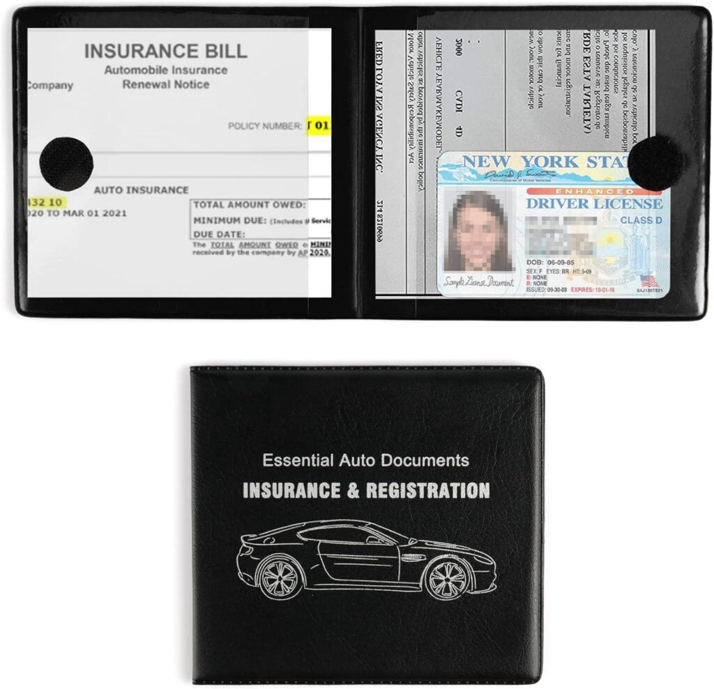 Best Automotive – UYYE Car Registration and Insurance Card Holder, Vehicle Glove Box Car Organizer, Interior Car Accessories for Documents, Cards, License – 2 Pack Review