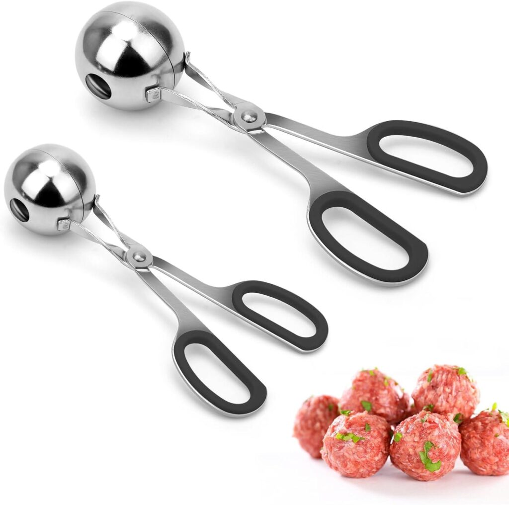 Best Meatball Maker – AHIER 2PCS Non-Stick Meatball Scoop Review