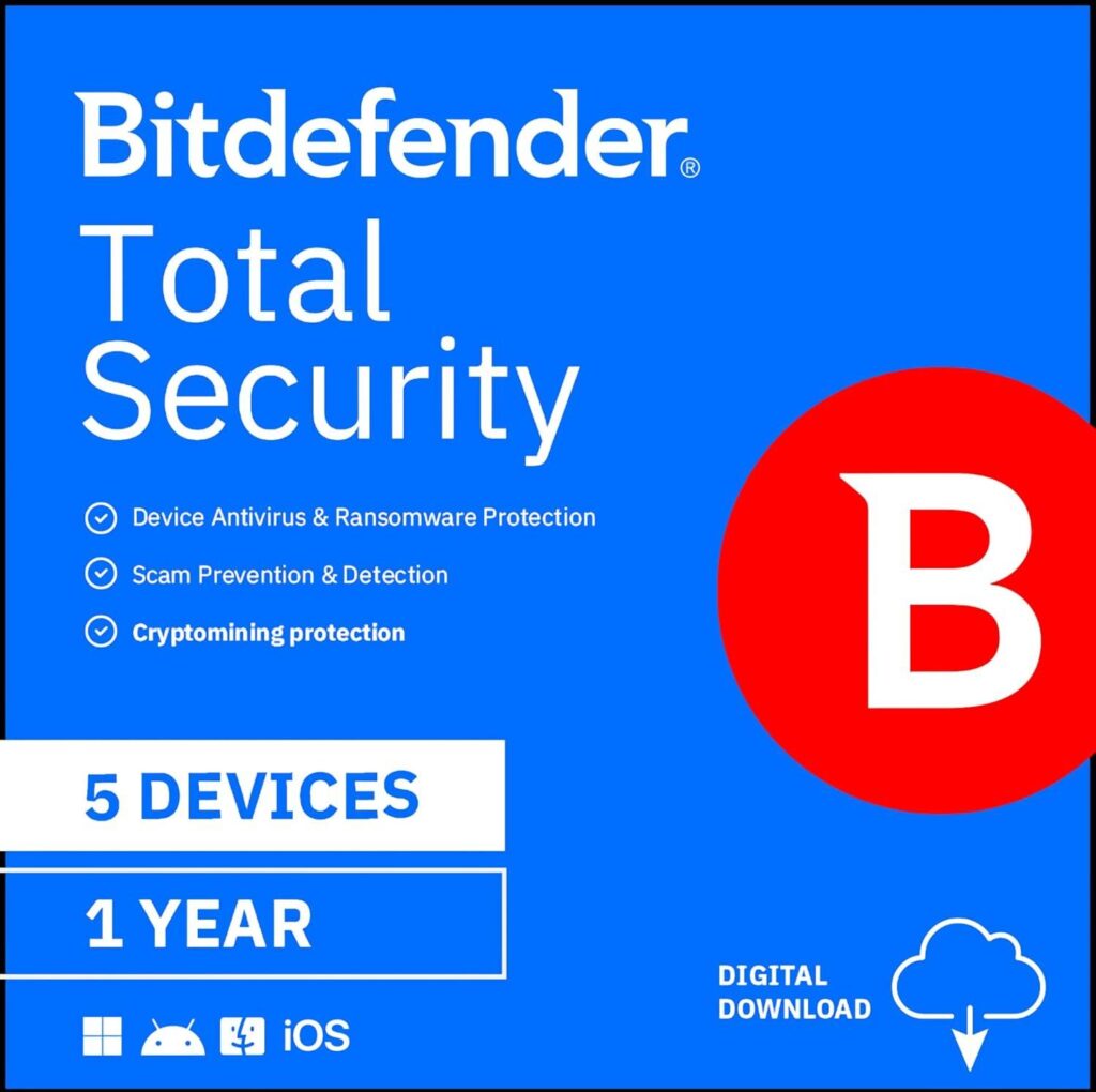 Best Electronics – Bitdefender Total Security – 5 Devices Review