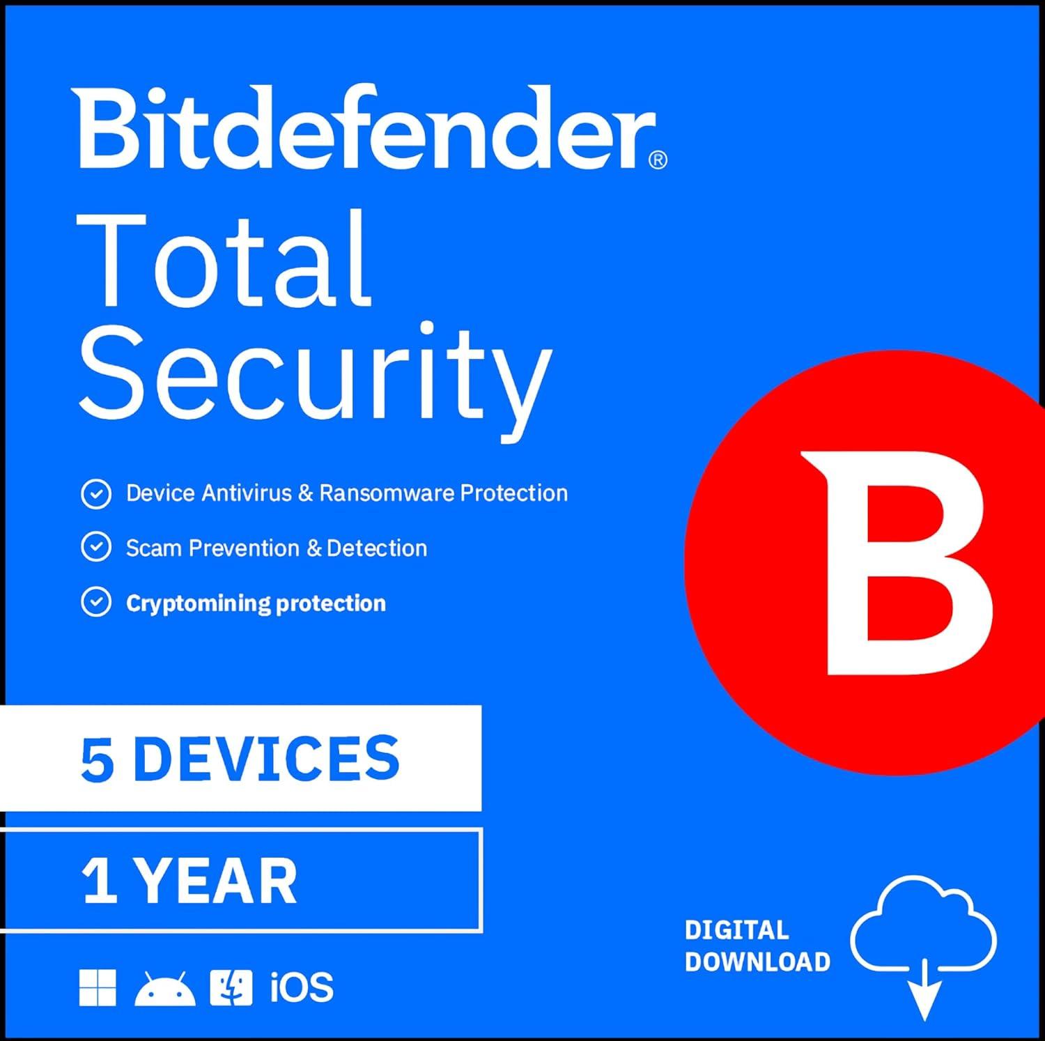 Best Electronics – Bitdefender Total Security – 5 Devices Review