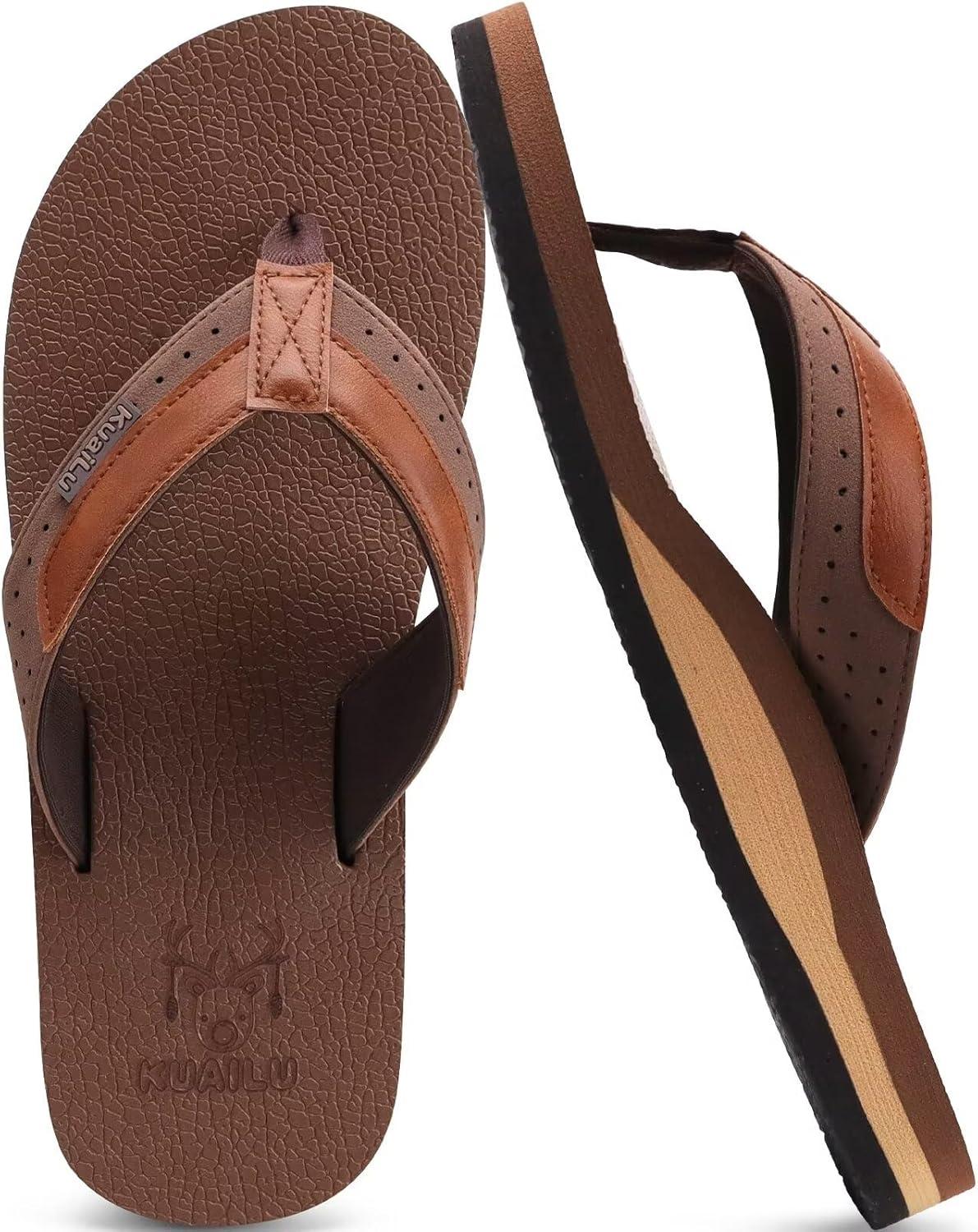 Best Sandals – KuaiLu Men’s Yoga Mat Leather Flip Flops Review