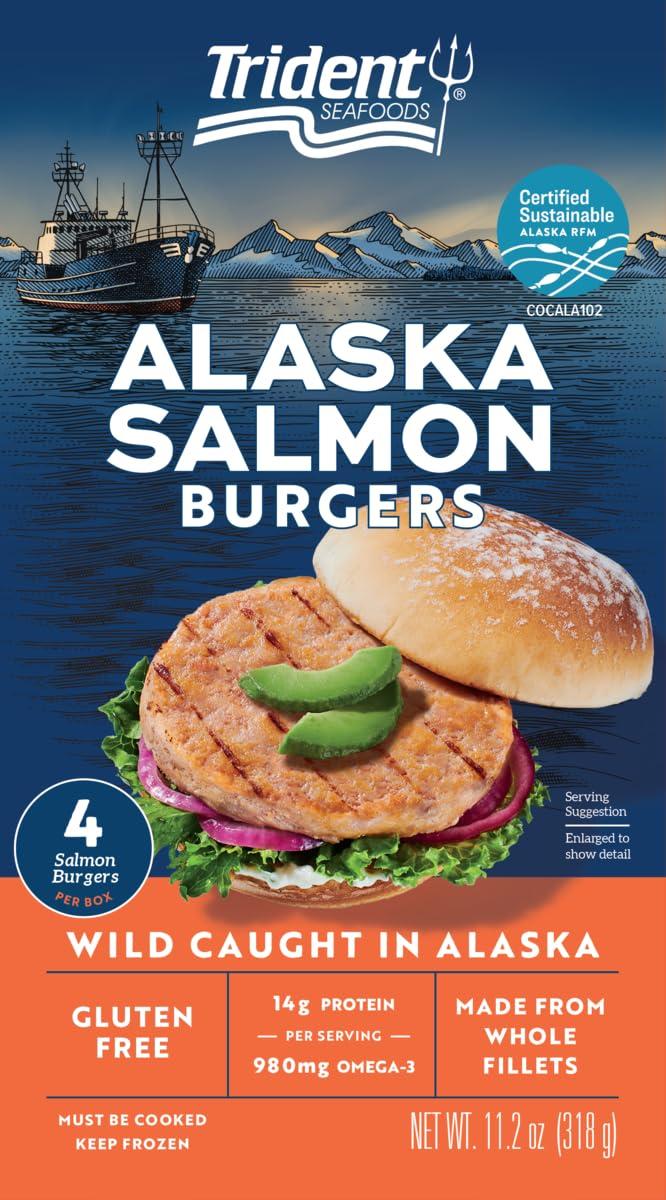 Best Seafood Burger – Trident, Alaskan Salmon Burgers (Frozen) Review