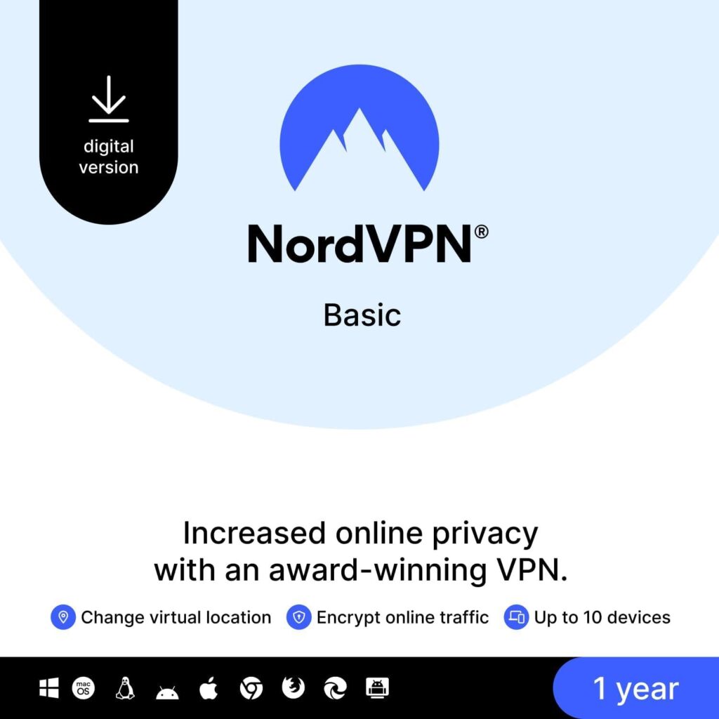 Best VPN Service – NordVPN Basic, 10 Devices, 1-Year Review