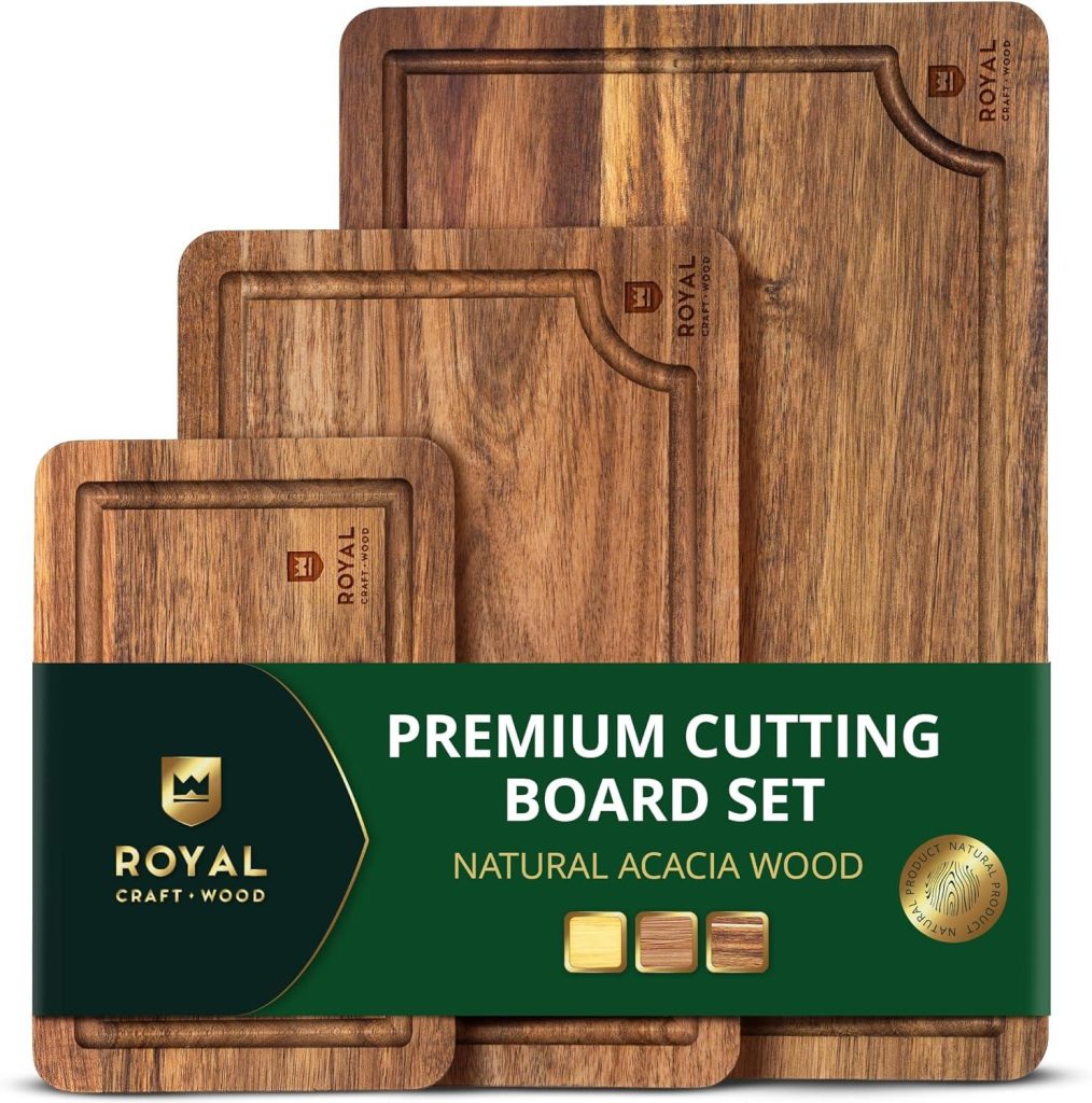 Best Cutting Boards – ROYAL CRAFT WOOD Acacia Wood Set of 3 Review