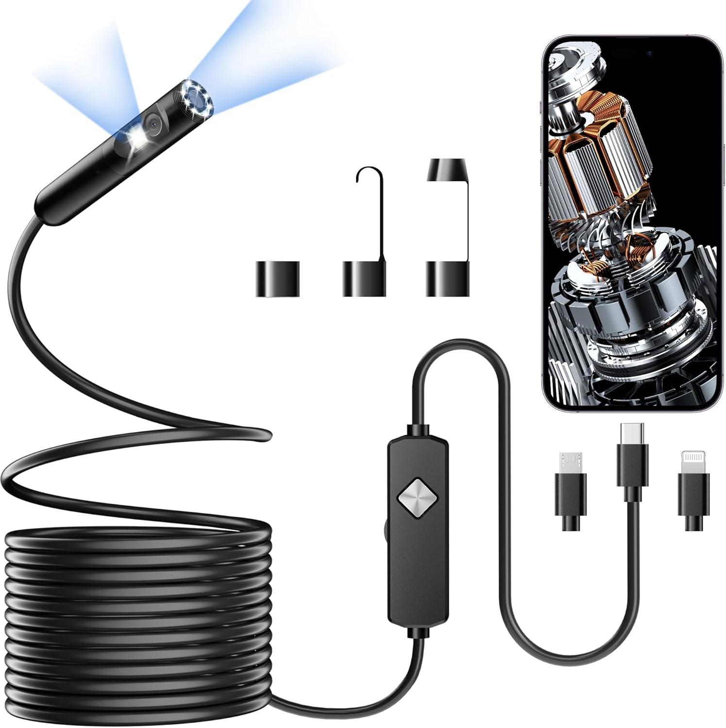 Best Electronics – Endoscope with Light, 1920P HD Borescope Review