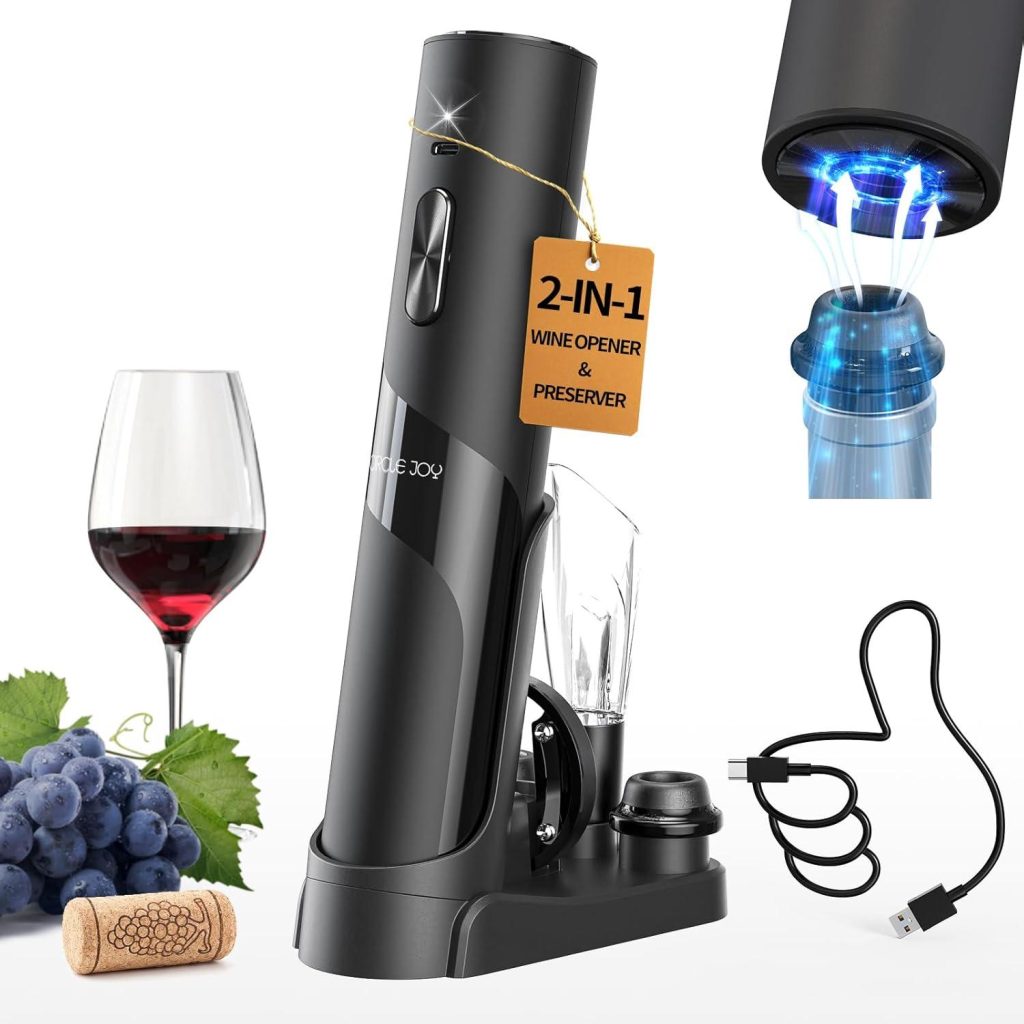 Best Wine Opener – CIRCLE JOY Rechargeable Wine Opener 7-in-1 Review