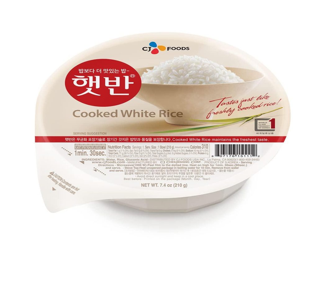 Best Rice – CJ Rice Cooked White Hetbahn, Gluten-Free Review