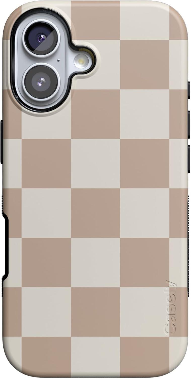 Best iPhone Case – Casely iPhone 17 Neutral Checkerboard Review