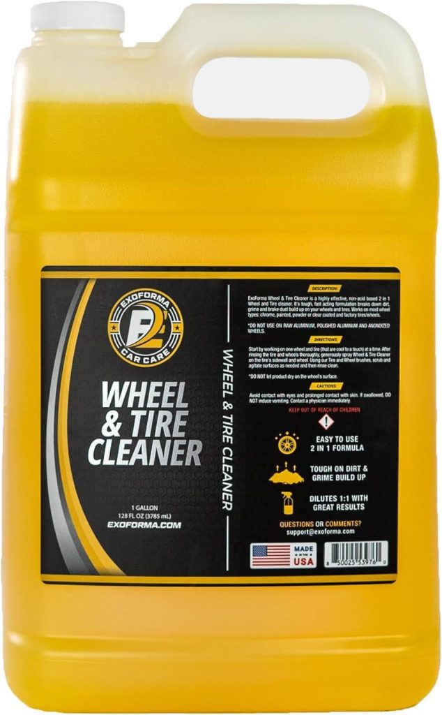 Best Automotive – ExoForma Wheel & Tire Cleaner – Removes Built-Up Brake Dust, Dirt & Grime – Improves Dressing Performance – 2-in-1 Formula Review