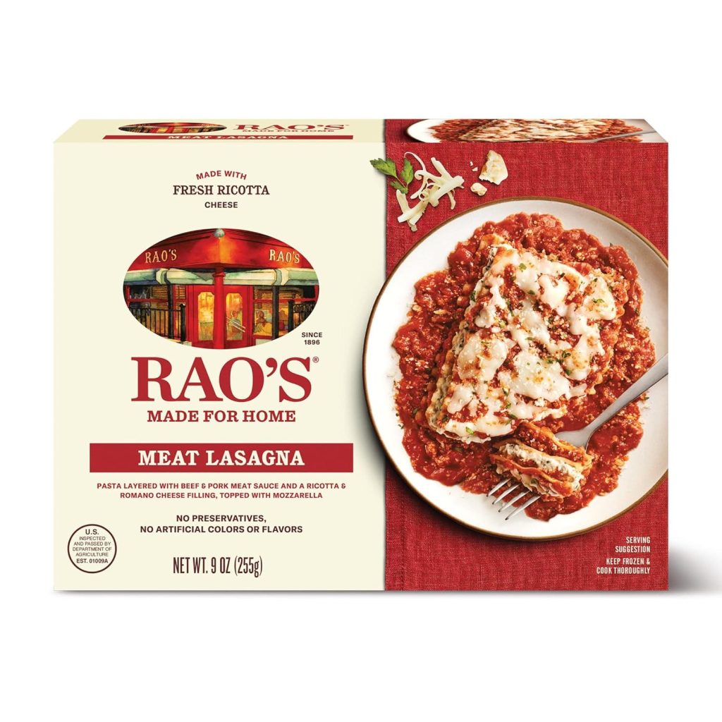 Best Premium Frozen Meal – Rao’s Homemade Meat Lasagna Review