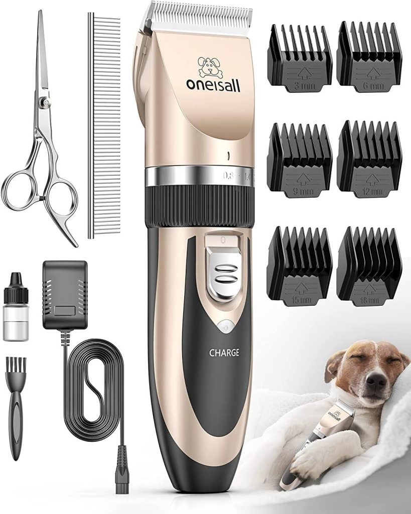 Best Dog Grooming Kit – oneisall Dog Clipper Low Noise Review