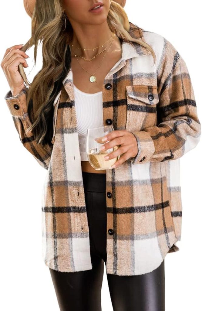 Best Women’s Jacket – Trendy Queen Womens Flannel Shacket Review