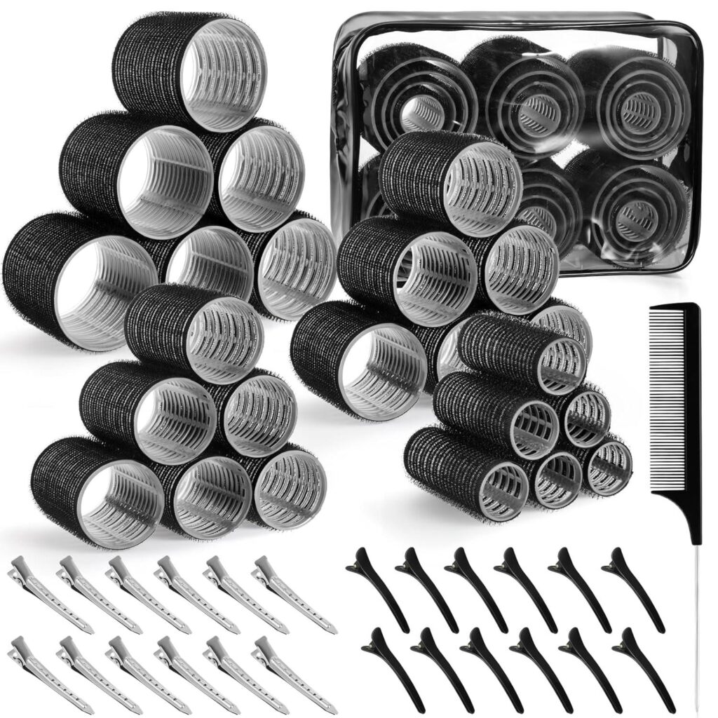 Best Hair Rollers – 4 Sizes Self-Grip Set – 50 Pcs Review