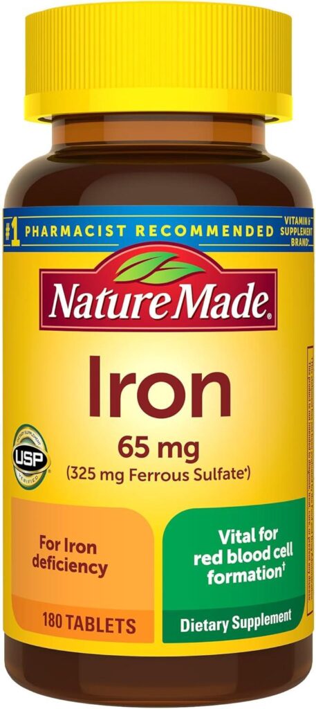Best Iron Supplements – Nature Made Iron 65 mg Tablets Review