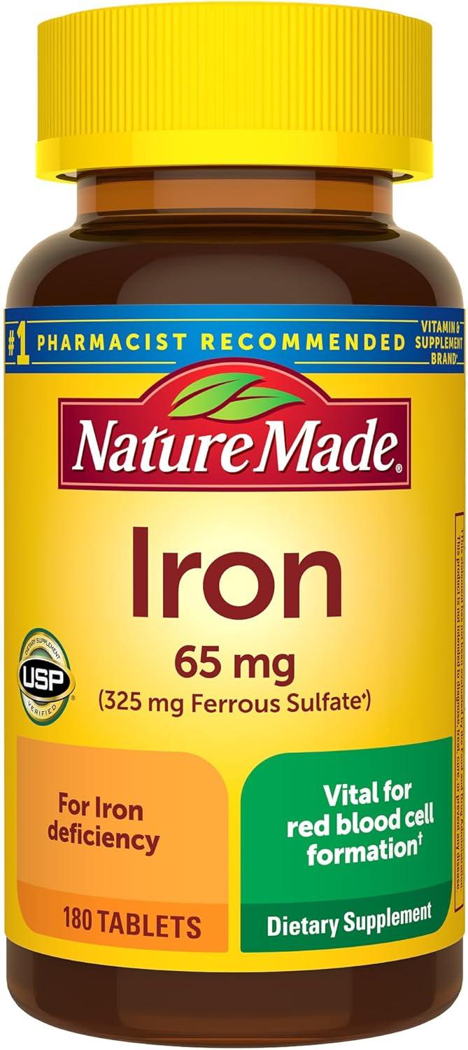 Best Iron Supplements – Nature Made Iron 65 mg Tablets Review