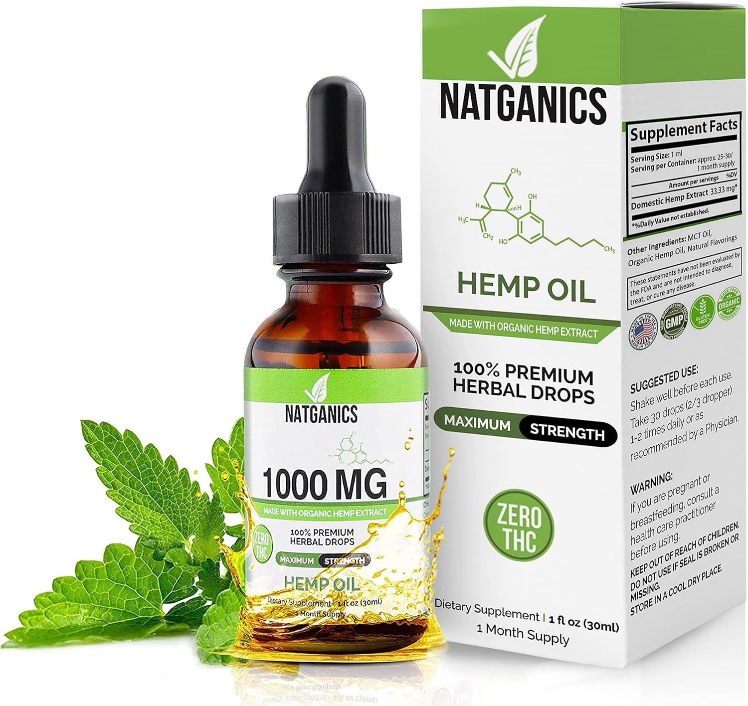 Best Organic Hemp Oil – 1000mg – Ultra Premium Tincture Review