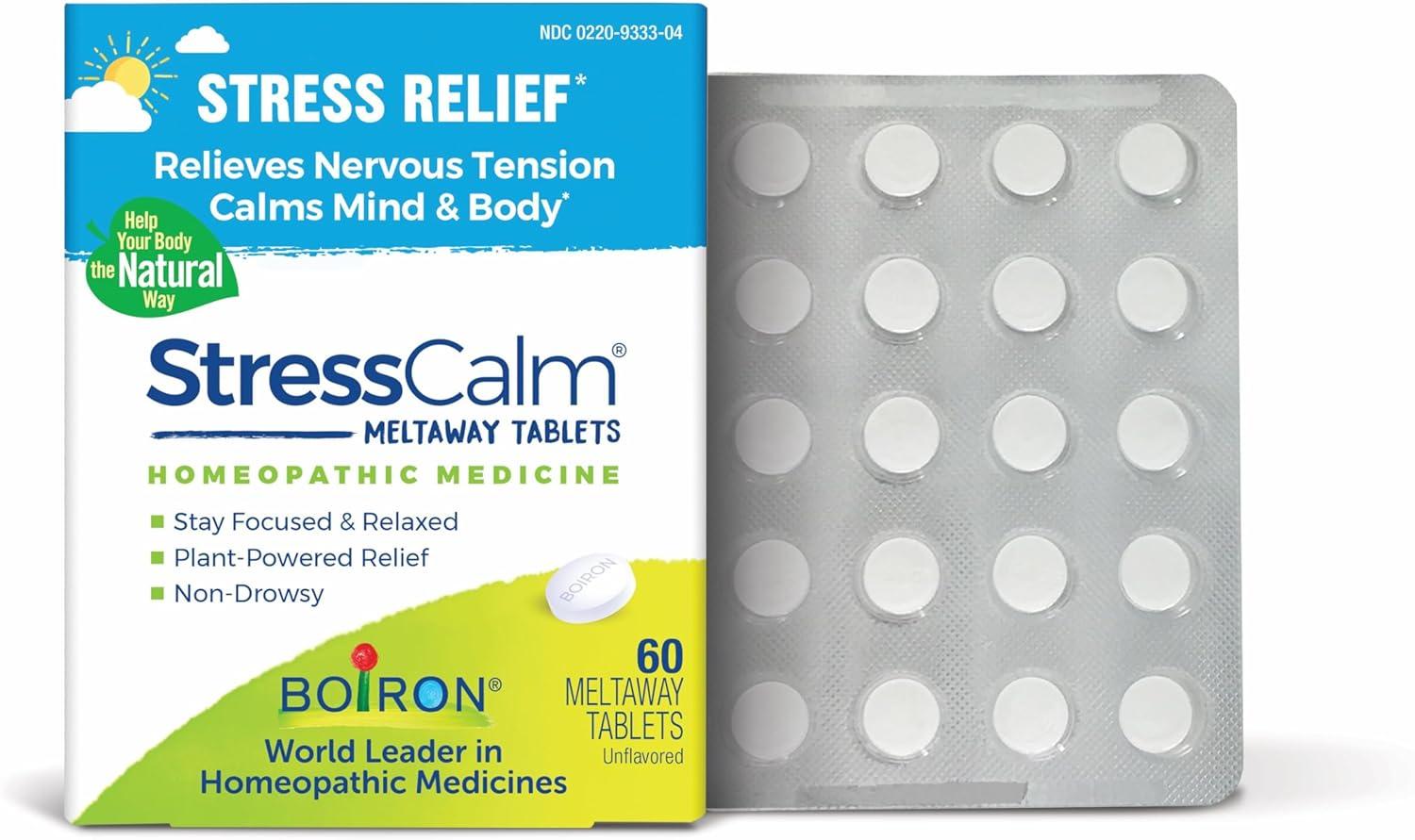 Best Stress Relief – Boiron StressCalm Tablets for Stress, Anxiousness, Nervousness, Irritability – 60 Count Review