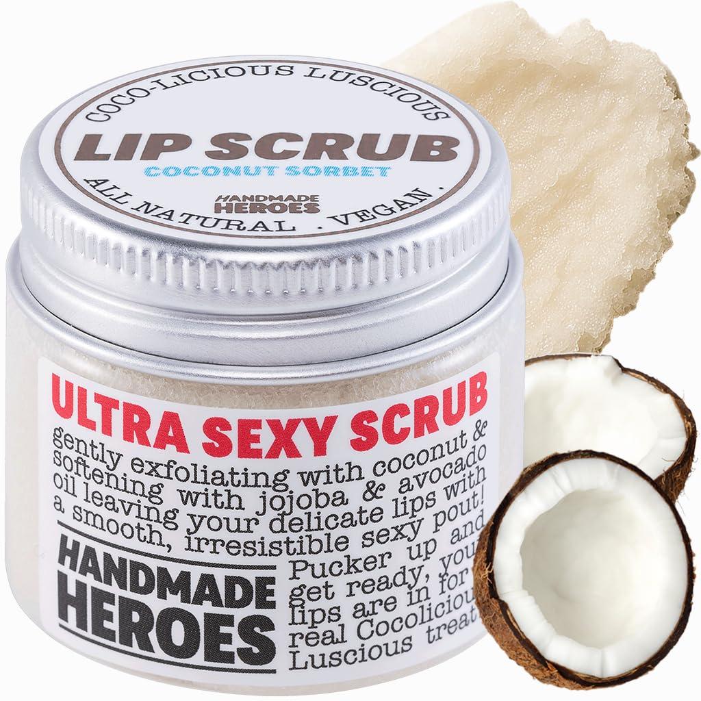 Best Lip Scrub – Handmade Heroes 100% Natural Coconut Exfoliator Review