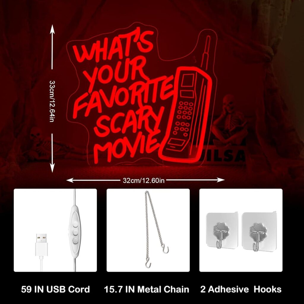 Best Home Décor – What’s Your Favorite Scary Movie Neon Sign Review