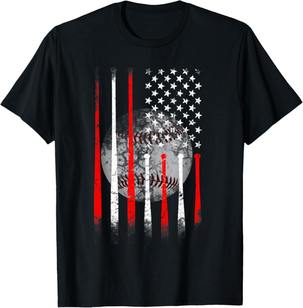 Best T-Shirt – Baseball USA Flag American Flag Vintage Review
