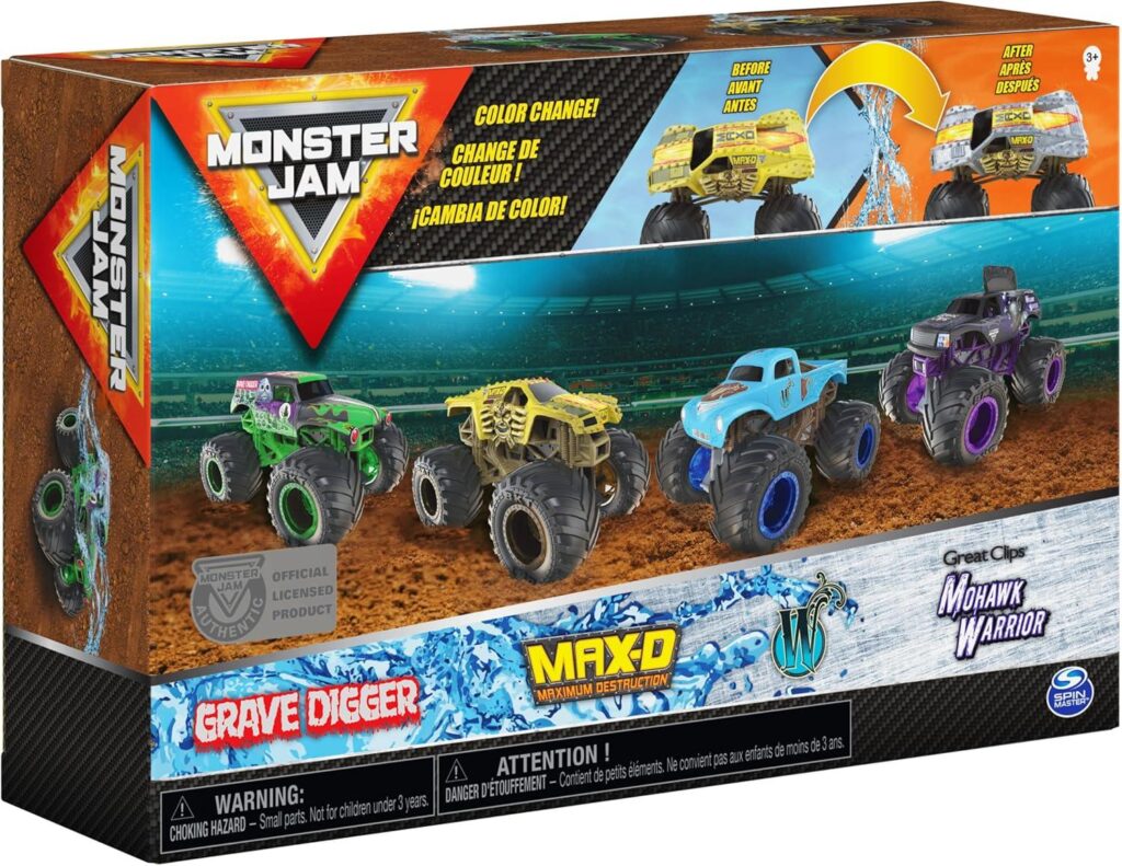 Best Die-Cast Monster Trucks – Monster Jam, Official Reveal The Steel 4-Pack Review