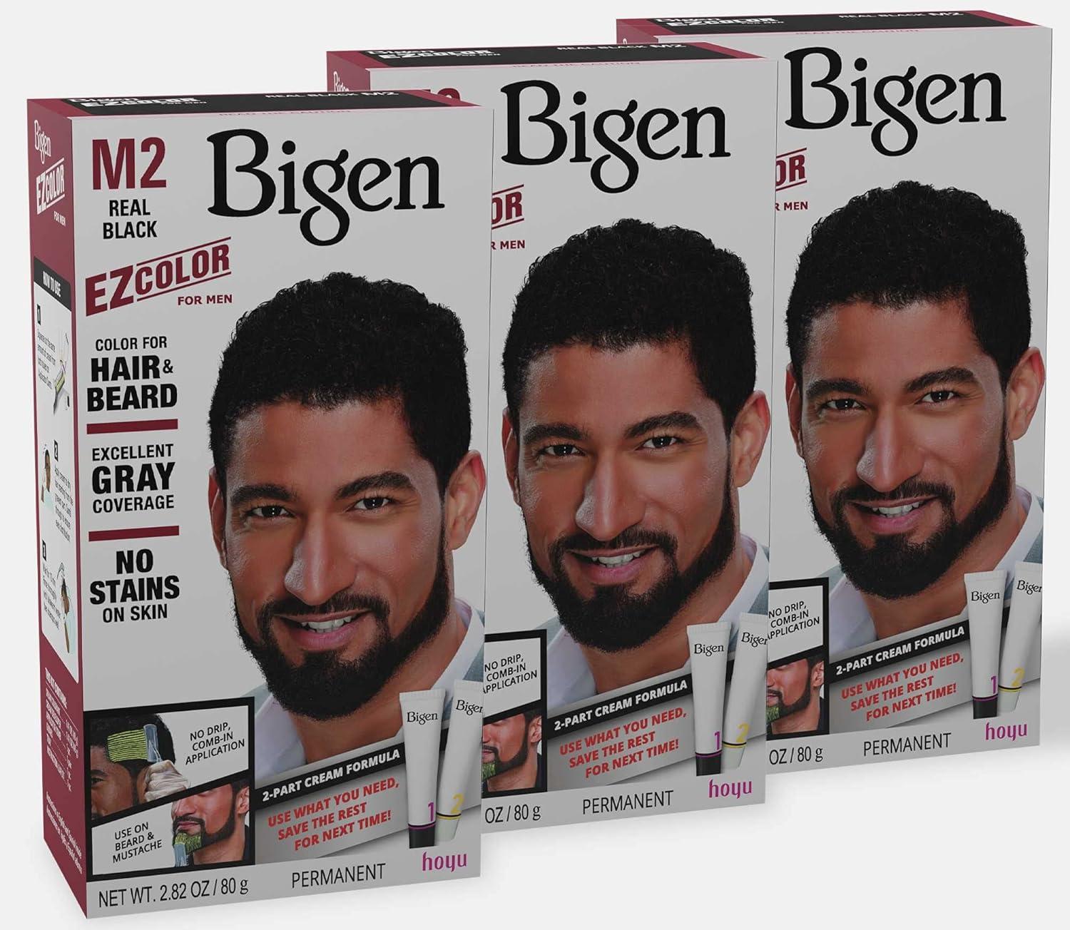 Best Hair Color – M2 Bigen EZ Color for Men Real Black – 3 Pack Review