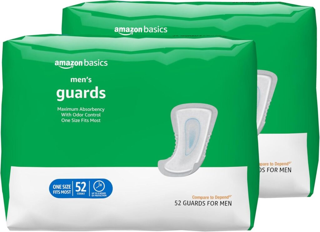 Best Incontinence Guards – Amazon Basics Men’s Maximum Absorbency Review