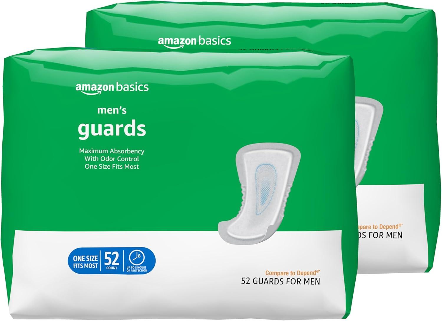 Best Incontinence Guards – Amazon Basics Men’s Maximum Absorbency Review