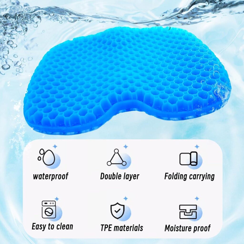 Best Comfort – Kayak Seat Cushion – Blue Cooling Gel Kayak Accessory Removable Waterproof Cover | Comfort for Kayak Seats, Fishing, Car seat, Office Chair & Outdoor Use Review