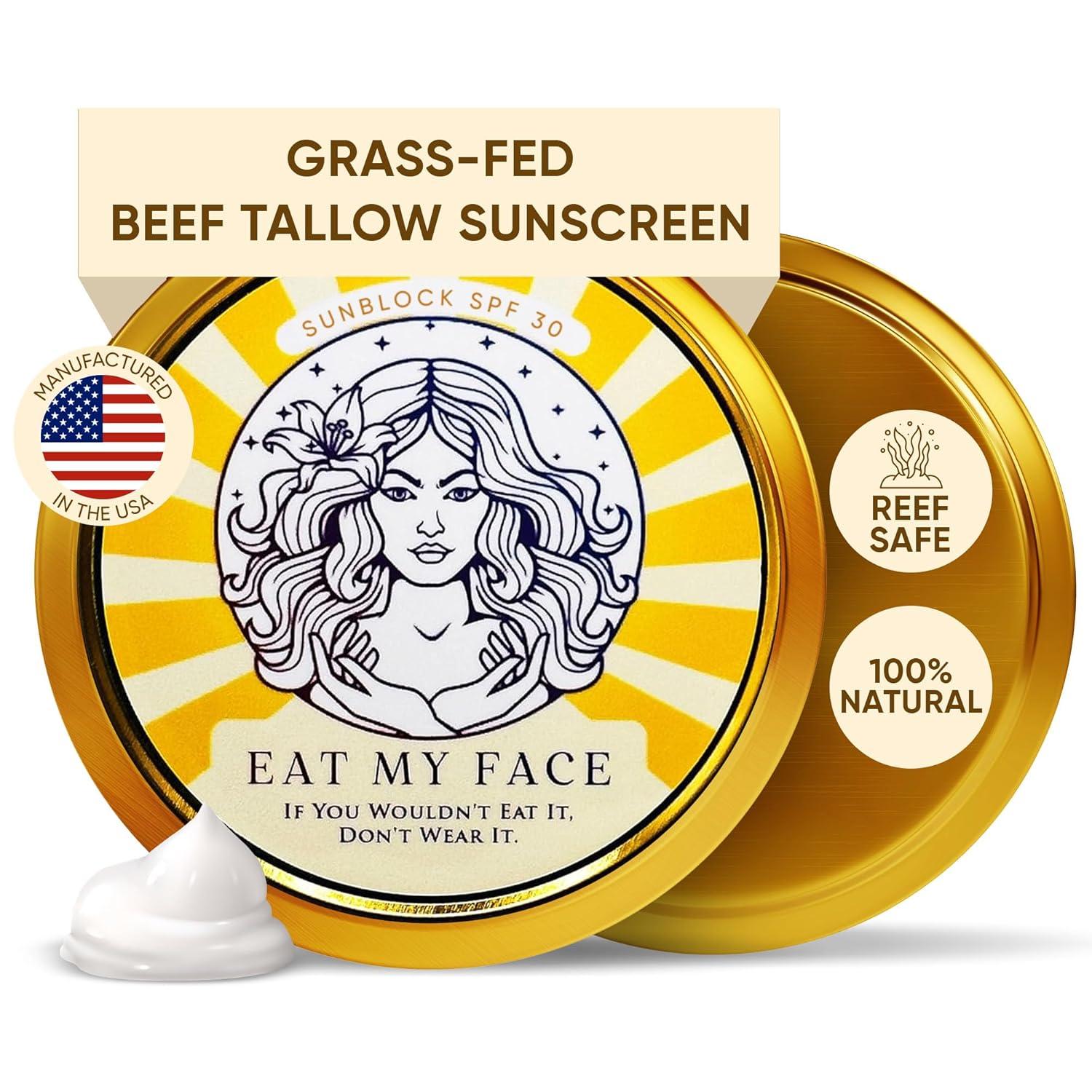 Best Natural Sunscreen – Eat My Face Organic Beef Tallow SPF 30 Review