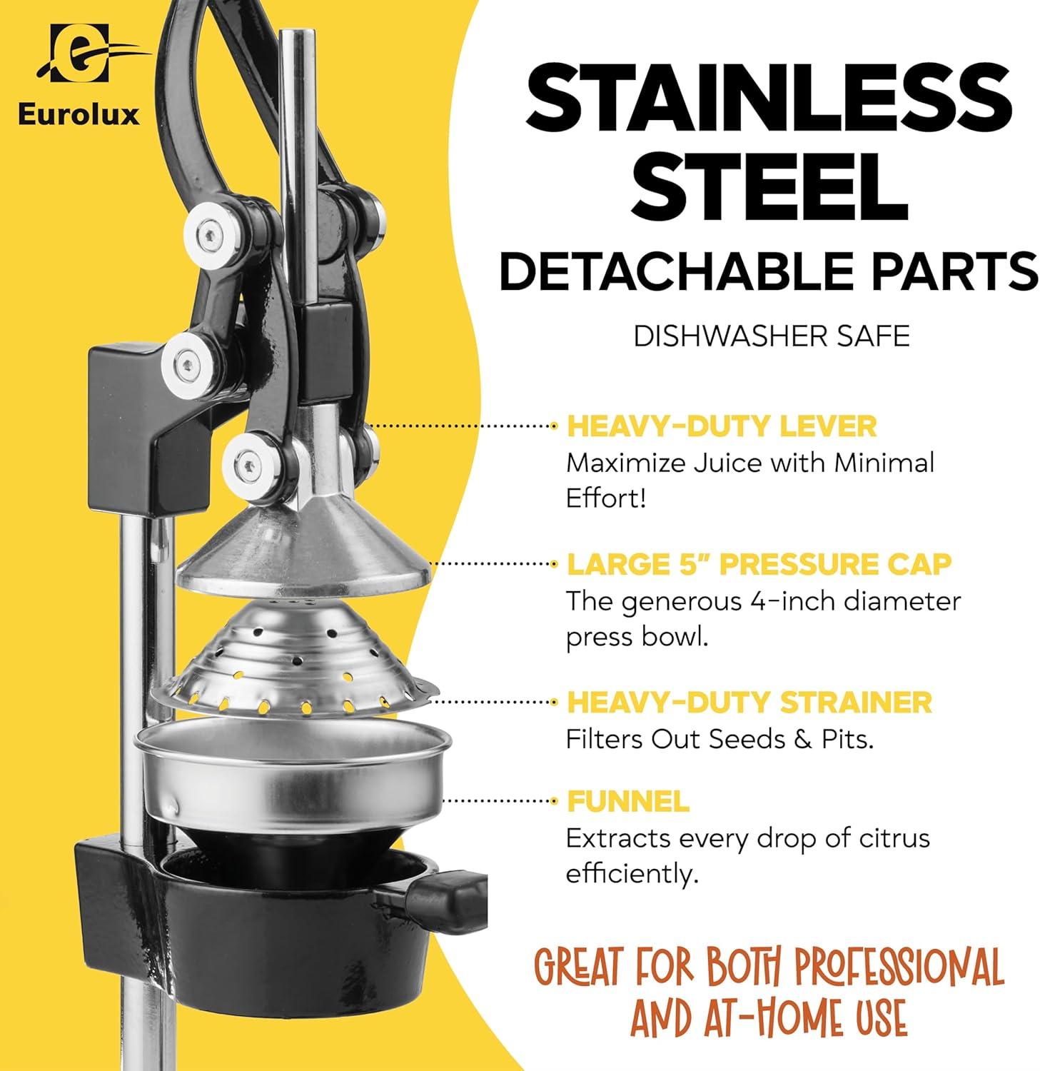Best Manual Juicer – Eurolux Ultra-Premium Cast Iron Juicer Review
