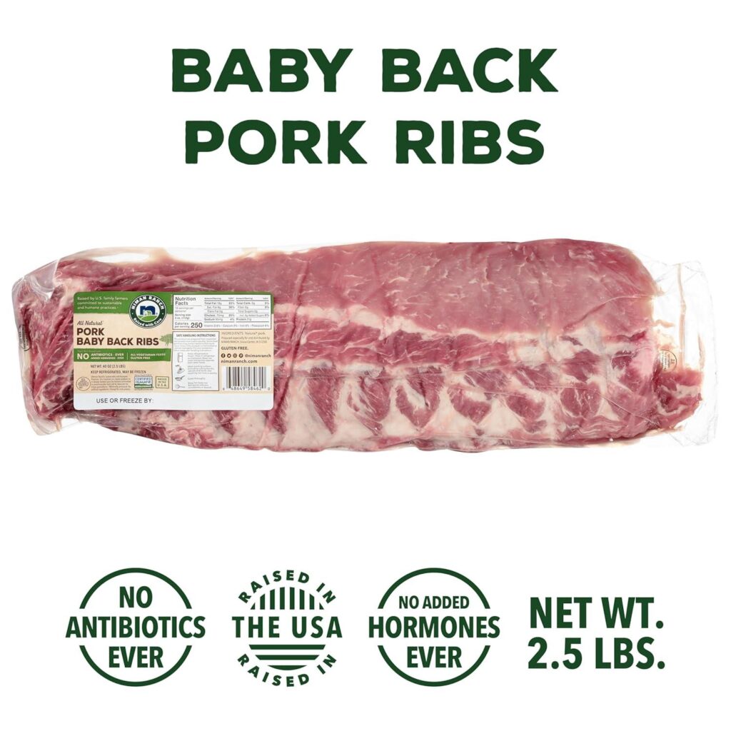 Best Food – Niman Ranch, Pork Baby Full Slab Back Ribs, 2.5 lb Review