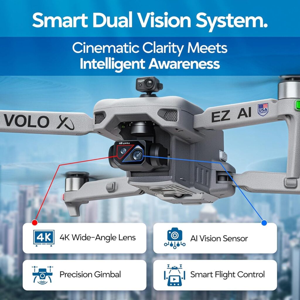 Best Drones – DCX Volo X EZ AI Drones – Beginner Drone Review