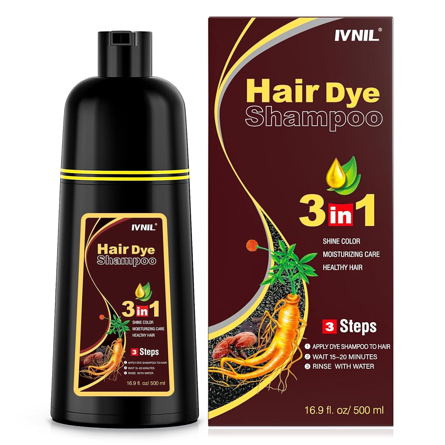 Best Shampoo – Ivnil Dark Brown Hair Dye Shampoo 3 in 1 Review
