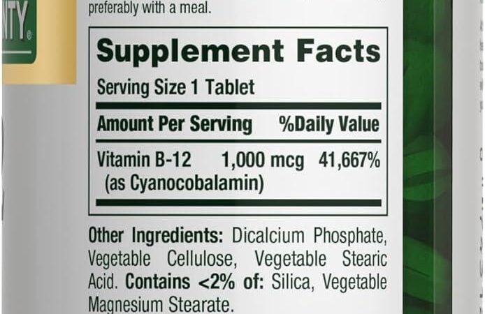 Best Vitamin B12 Supplement – Nature’s Bounty 1000 mcg Review