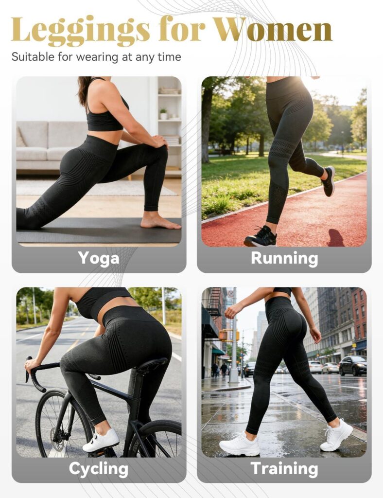 Best Women’s Workout Leggings – 3D Compression, High Waist, Butt Lift Review